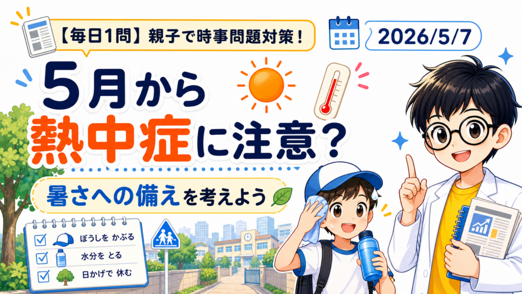 5月でも熱中症に注意する理由を親子で考える適性検査ニュース