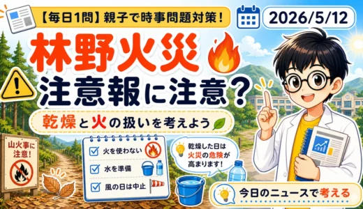 林野火災注意報とは？乾燥と火の扱いを親子で考える適性検査ニュース